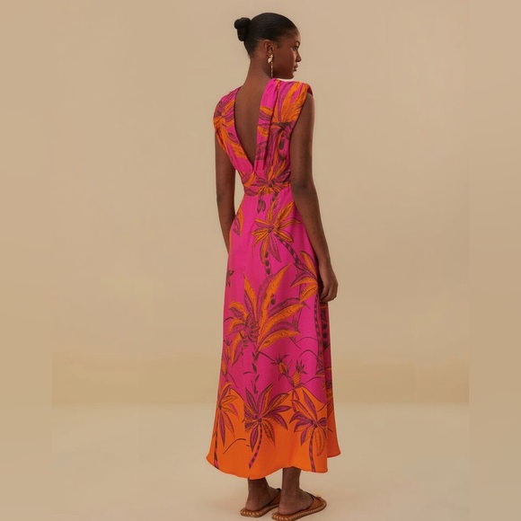NWT $285 FARM Rio Beach Forest Print Maxi Dress in size Small! - Picture 6 of 9